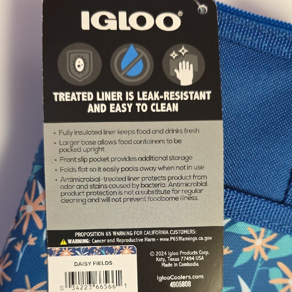Igloo Mini Essential Tote Insulated Cooler Bag - Picture 5 of 6